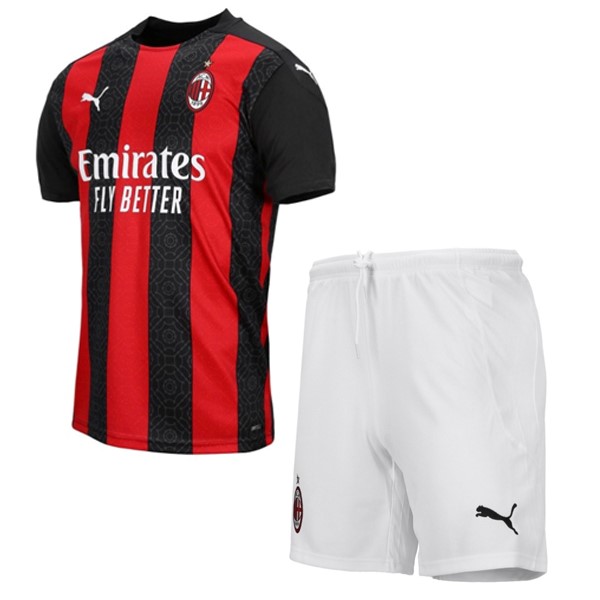 Camiseta AC Milan 1ª Kit Niños 2020 2021 Rojo